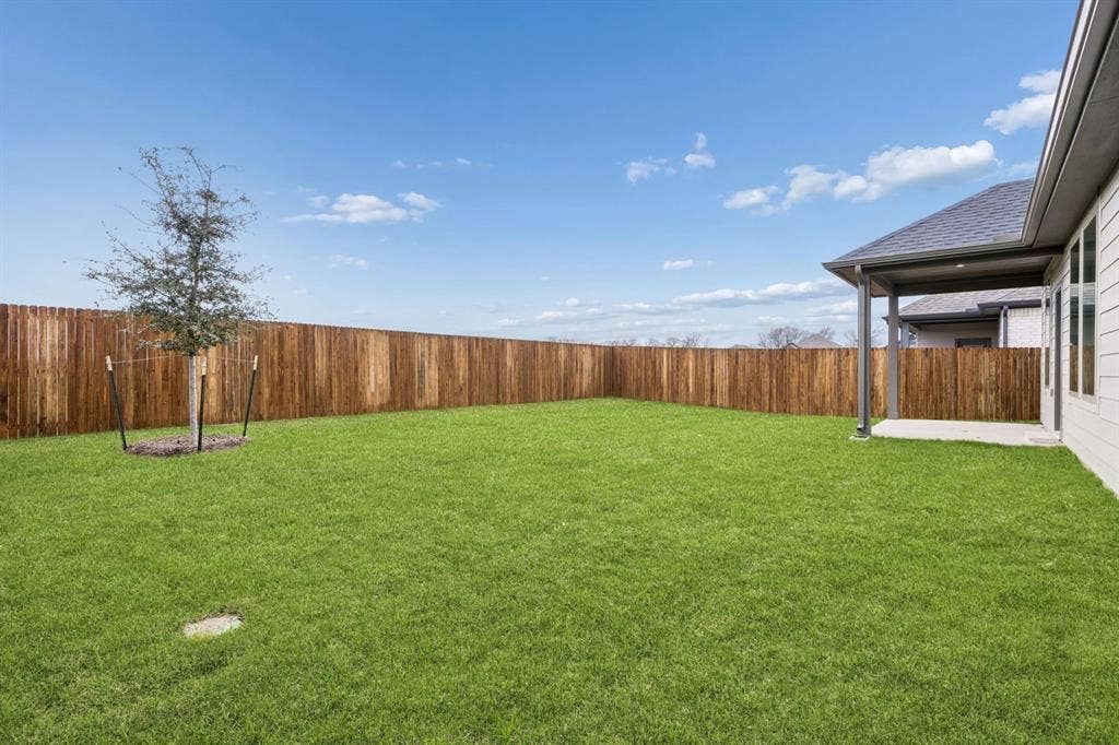 15105 Ram Rock Drive, Aledo, TX 76008 Covered Patio in the Winters home plan by Trophy Signature Homes – REPRESENTATIVE PHOTO