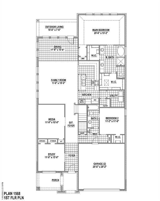 1st Level Floor plan