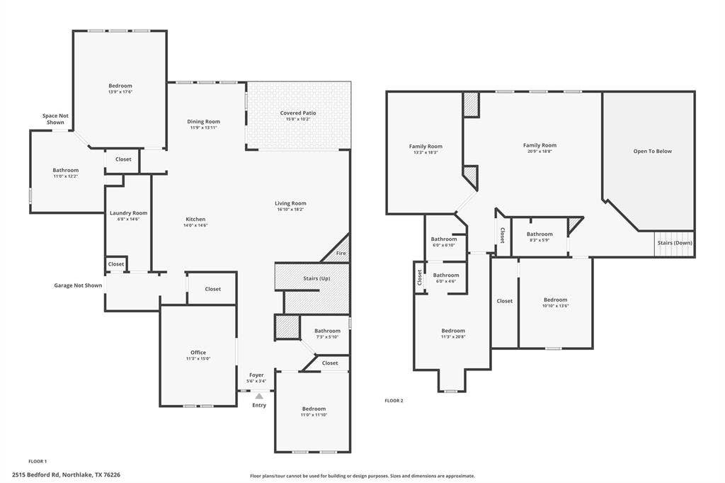 2515 Bedford Road, Northlake, TX 76226 Floor plan