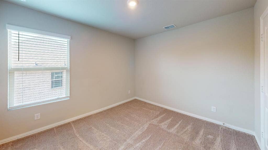 1508 Lannon Lane, Melissa, TX 75454 Window with horizontal blinds, neutral wall paint, and plush carpet flooring