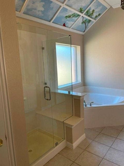 929 Oakland Hills Drive, Fairview, TX 75069 Master Bath updated paint and shower door