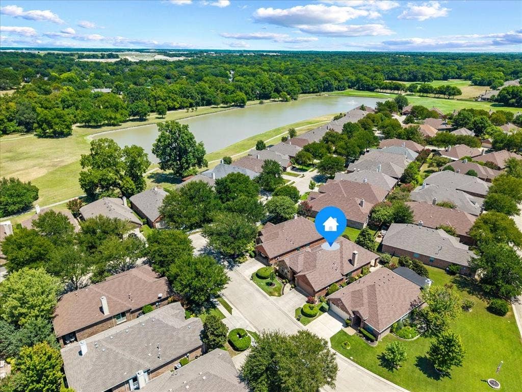 929 Oakland Hills Drive, Fairview, TX 75069 view of pond and walking trail around the pond