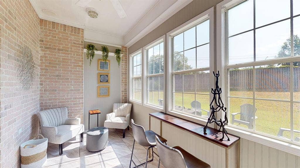 4130 Sagemont Lane, Tyler, TX 75707 Enjoy the backyard year round, 7'5"x14'.