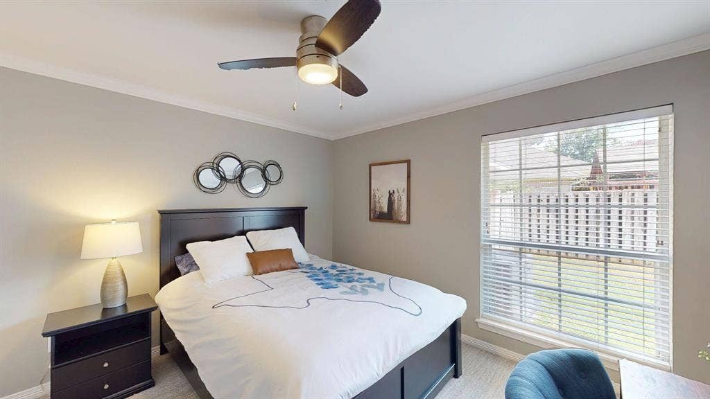 4130 Sagemont Lane, Tyler, TX 75707 Large window and ample space for desk and additional furniture, 11'x12'.