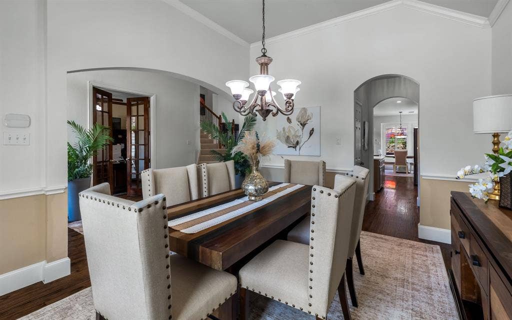 1708 Chessington Lane, McKinney, TX 75072 Formal dining area is large and has entry to the butler's pantry.