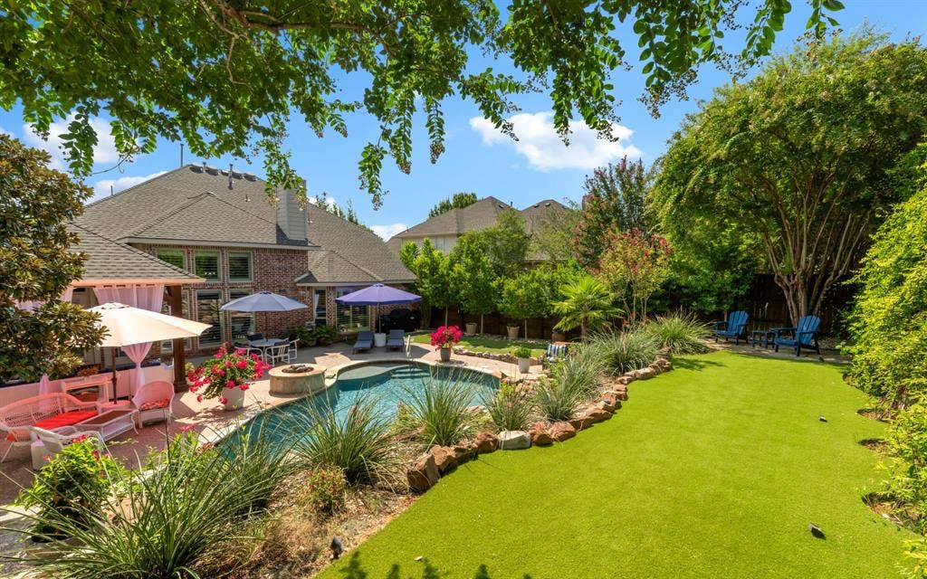 1708 Chessington Lane, McKinney, TX 75072 Plenty of room for a game of corn hole before jumping in the pool!
