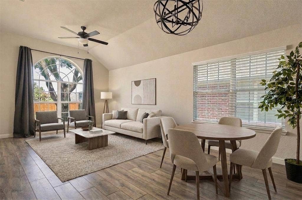 Virtually Staged Family Room