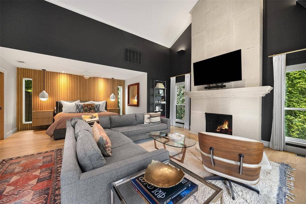 9863 Elmcrest Drive, Dallas, TX 75238 This custom primary suite is a true oasis.