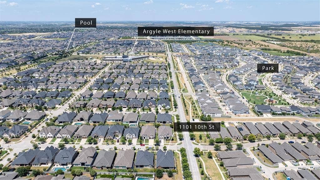 1101 10th Street, Argyle, TX 76226 Great location, close to the pool, park and Argyle West Elementary!