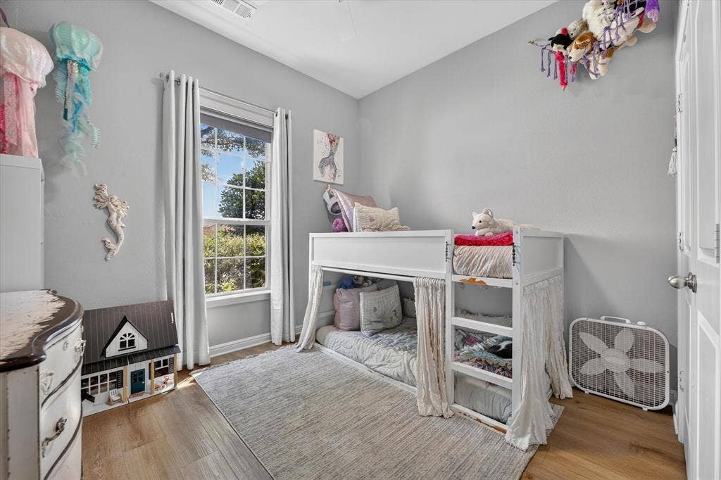 424 Foxcraft Drive, Fort Worth, TX 76131 Recessed lighting, wood-finish flooring, and a window with natural light