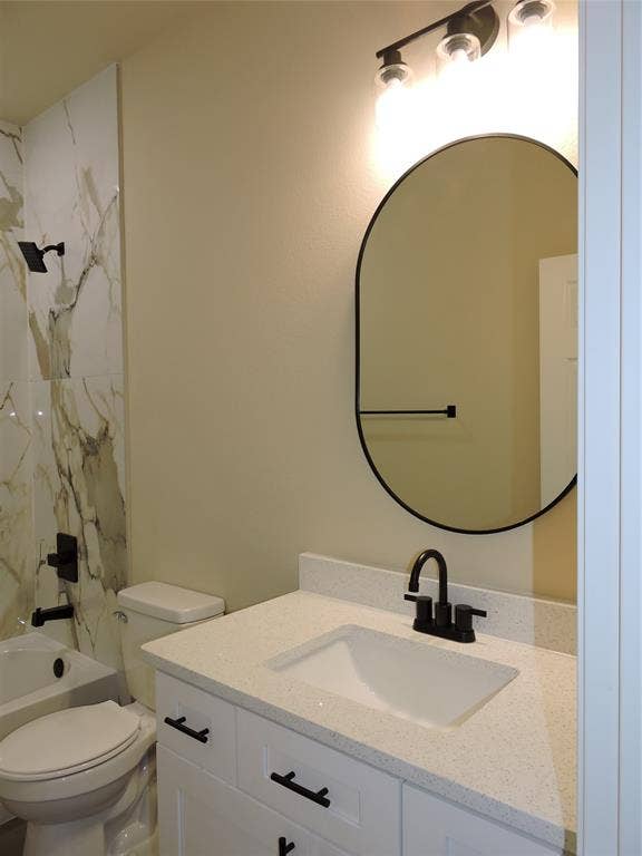 106 Navajo Drive, Mabank, TX 75156 White vanity with black hardware, integrated sink, and light-colored countertop