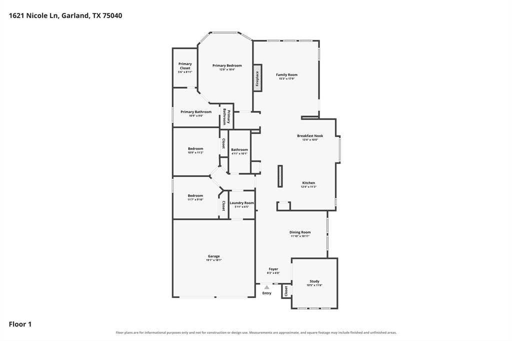 1621 Nicole Lane, Garland, TX 75040 1621 Nicole Lane, Garland, TX 75040