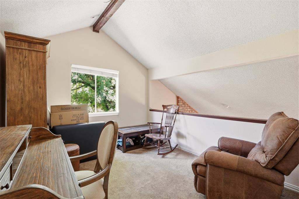 3609 Sherrye Place, Plano, TX 75074 Loft bedroom upstairs with nice high ceilings, a door and closet. $1500 contractor bid to close the opening.