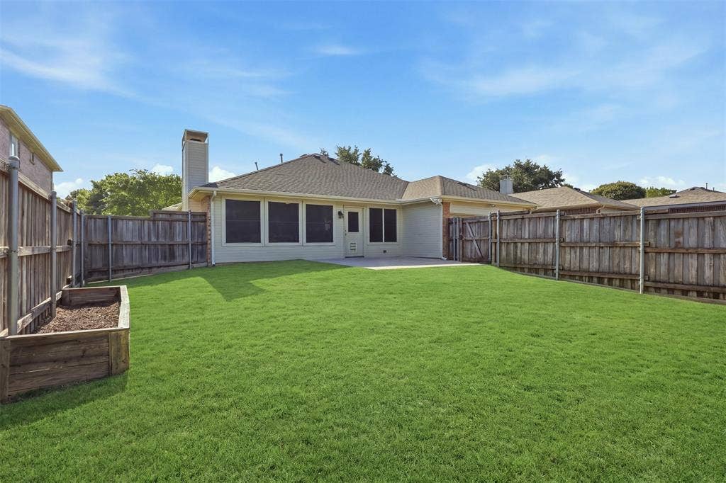 1110 Harvard Lane, Allen, TX 75002 Backyard ready for your next backyard soccer game.