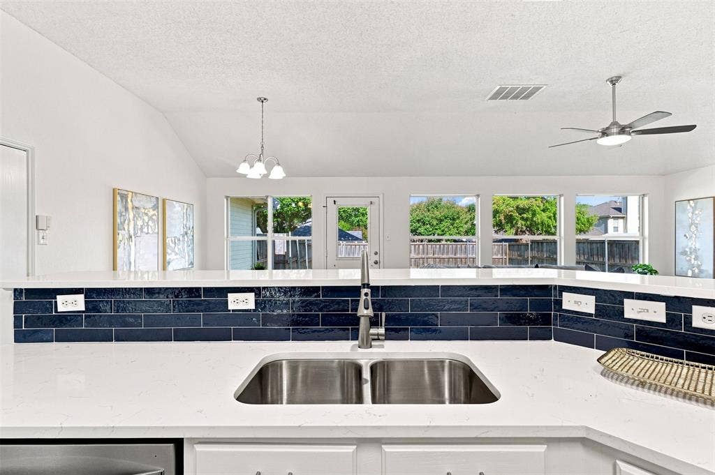 1110 Harvard Lane, Allen, TX 75002 New Stainless Steel undermount sink and Quartz Countertops