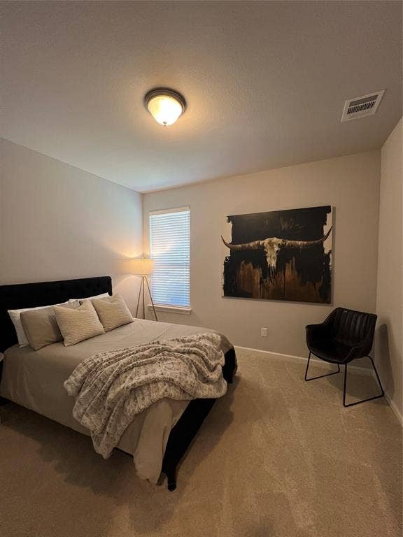 3210 Mattie Grey Lane, Melissa, TX 75454 Bedroom with carpet floors and baseboards