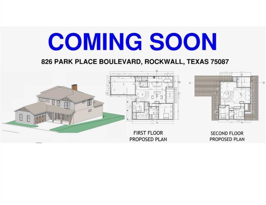 Property photo for 826 Park Place Boulevard, Rockwall, TX