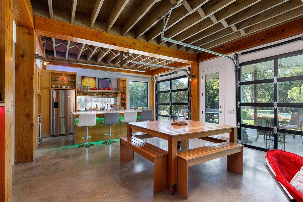6448 County Road 437, Princeton, TX 75407 Exposed wood beam ceiling with wood support columns