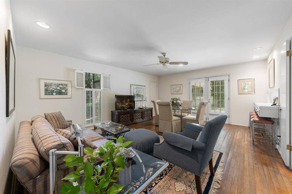 13828 Hillcrest Road, Dallas, TX 75240 Family Room open to the Kitchen.
