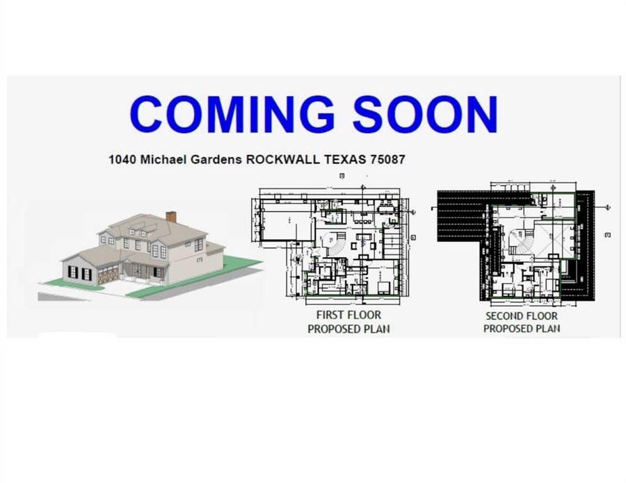 Property photo for 1040 Michael Gardens, Rockwall, TX