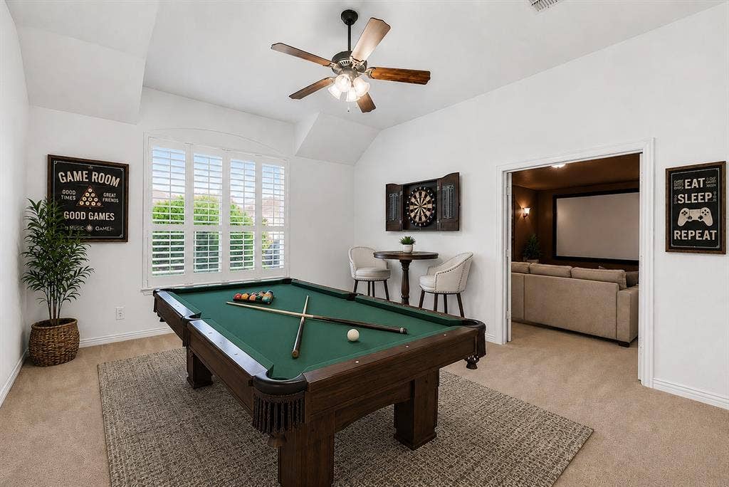Game room - virtually staged