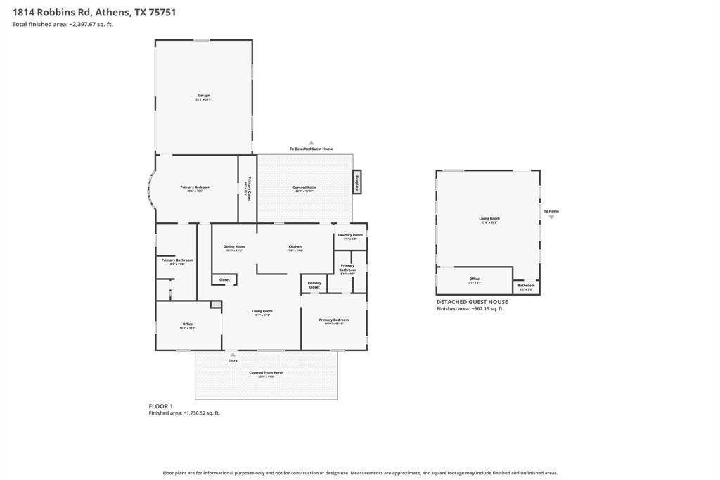 1814 Robbins Road, Athens, TX 75751 1814 Robbins Road, Athens, TX 75751