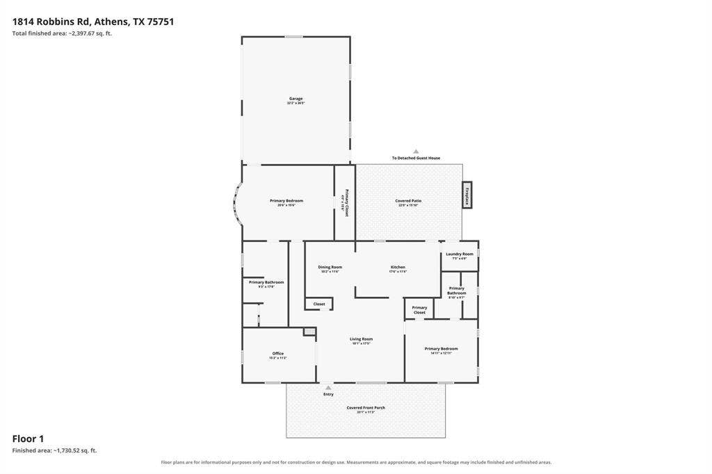 1814 Robbins Road, Athens, TX 75751 1814 Robbins Road, Athens, TX 75751