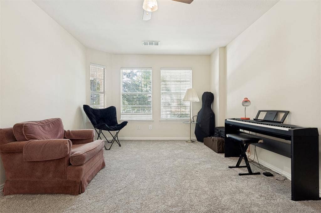 4308 Cedar Valley Drive, Plano, TX 75024 Large secondary bedroom upstairs can be a flex space if 5 bedrooms are not needed. Oversized closet opens to finished out attic space