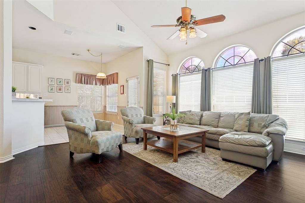 4308 Cedar Valley Drive, Plano, TX 75024 Family room open to breakfast area and kitchen