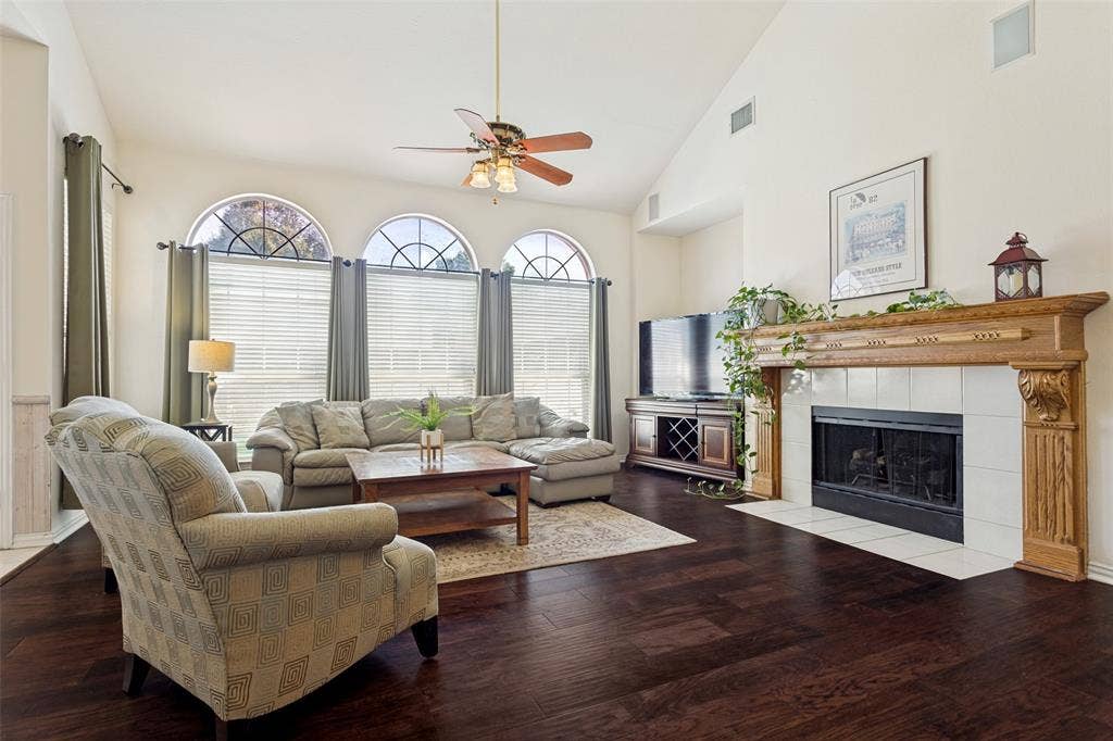 4308 Cedar Valley Drive, Plano, TX 75024 Gas log fireplace for those chilly winter nights