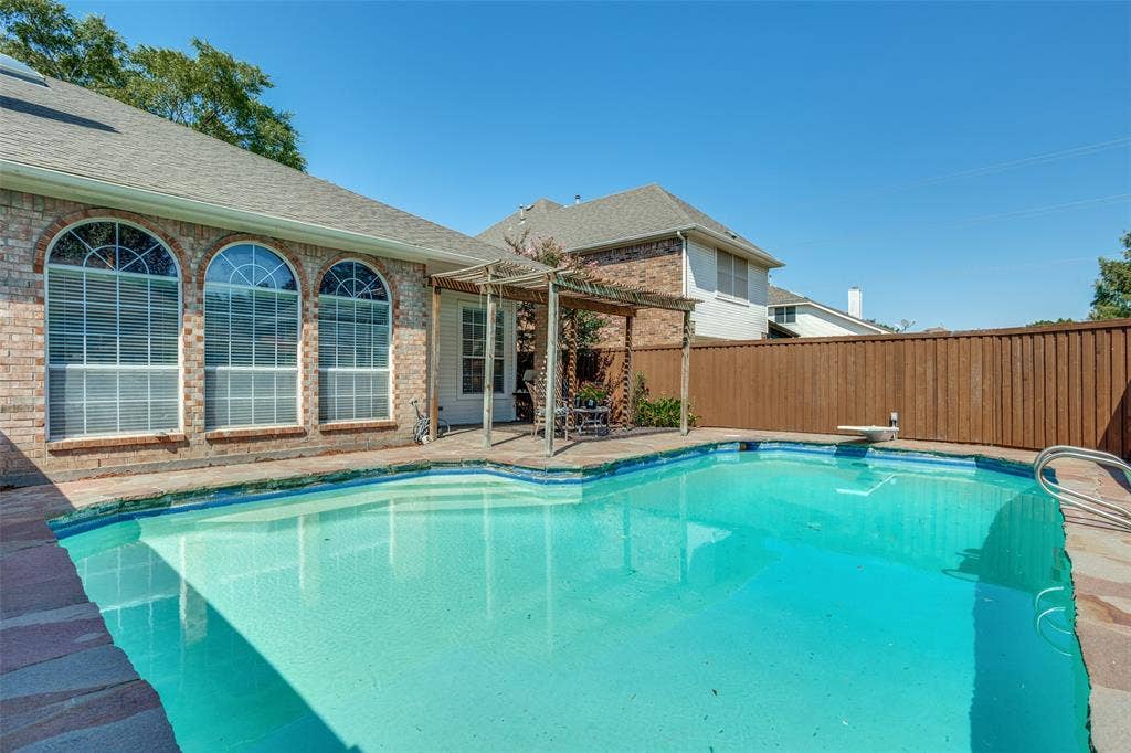 4308 Cedar Valley Drive, Plano, TX 75024 pool and covered patio