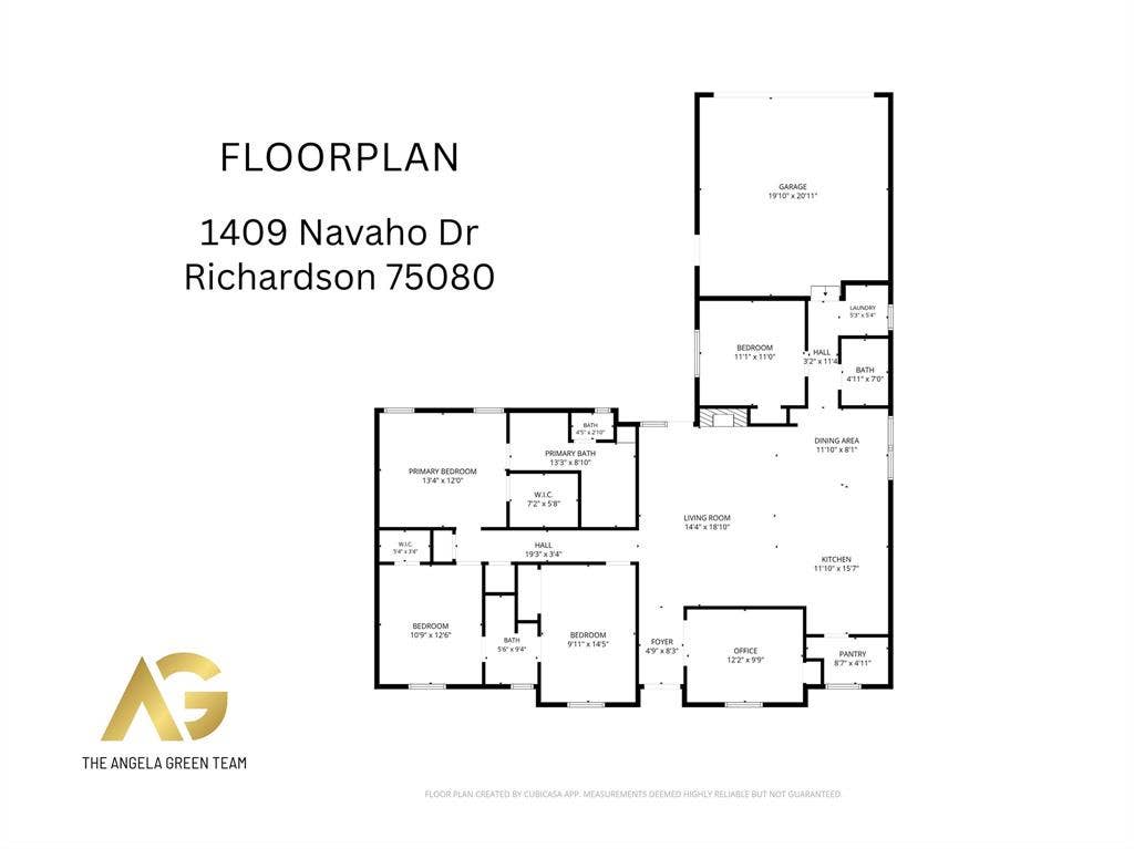 1409 Navaho Trail, Richardson, TX 75080 Floor plan