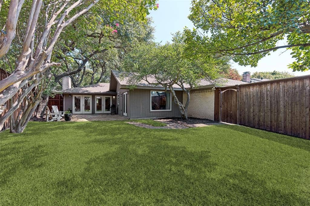 Spacious yard for play or entertaining.