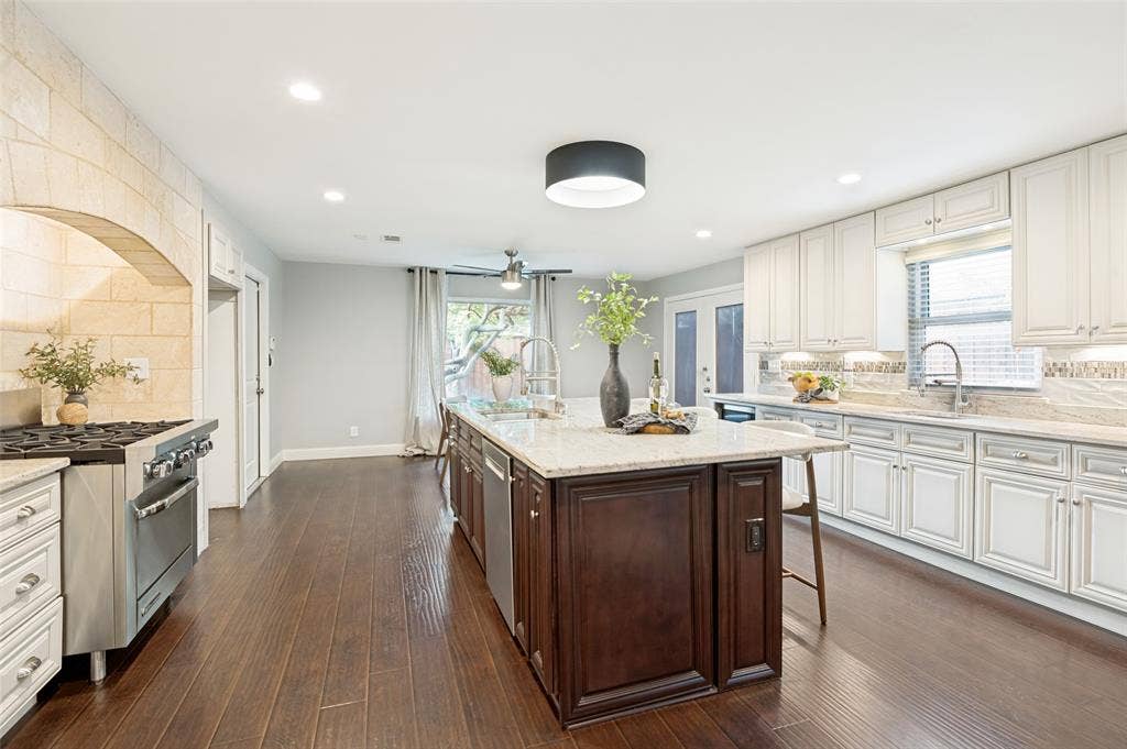 Space for everyone with attention to details and an abundance of cabinetry and counterspace.