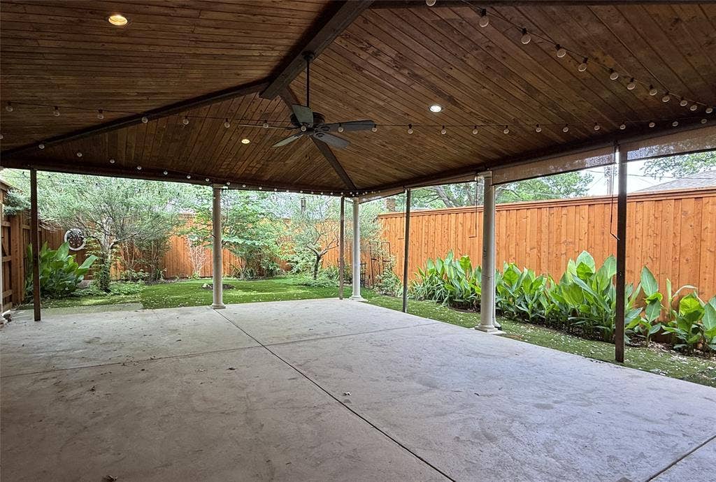 1116 Elizabeth Lane, Richardson, TX 75080 French doors open on to the 31x23 outdoor living space
