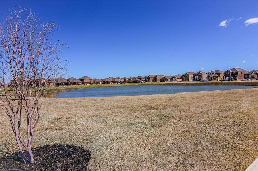 2721 Franklin Drive, Celina, TX 75009 Expansive pond with surrounding residential properties