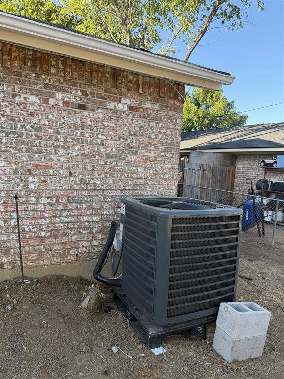 806 S Atkerson Lane, Euless, TX 76040 Exterior with new air conditioning condenser