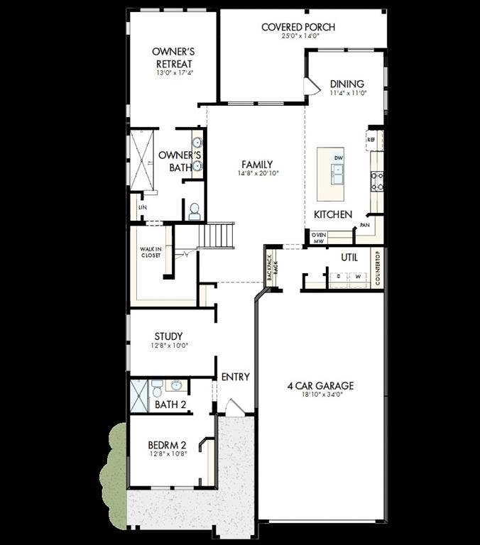 2008 Starflower Street, Northlake, TX 76247 Floor plan