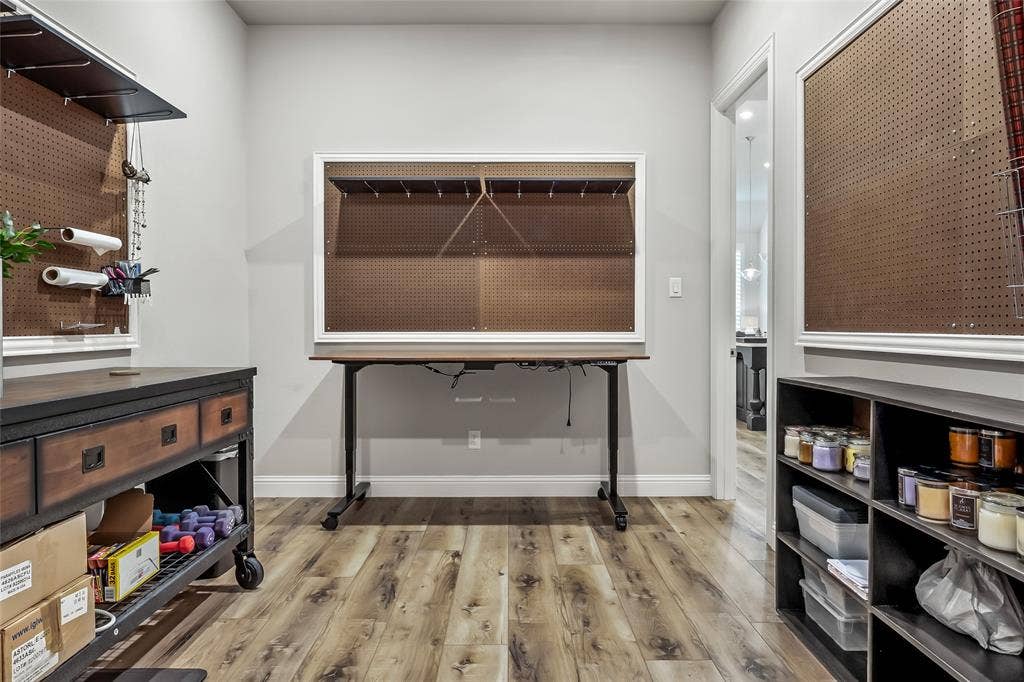 1113 12th Street, Argyle, TX 76226 Miscellaneous room with hardwood / wood-style flooring