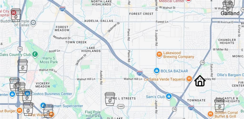 1822 Caldwell Drive, Garland, TX 75041 Coffee Shops