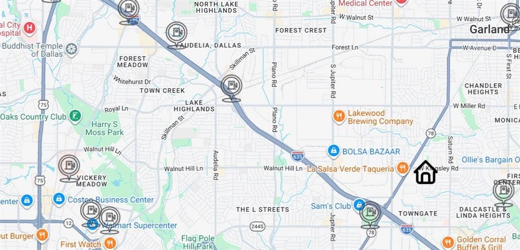1822 Caldwell Drive, Garland, TX 75041 Gas Stations
