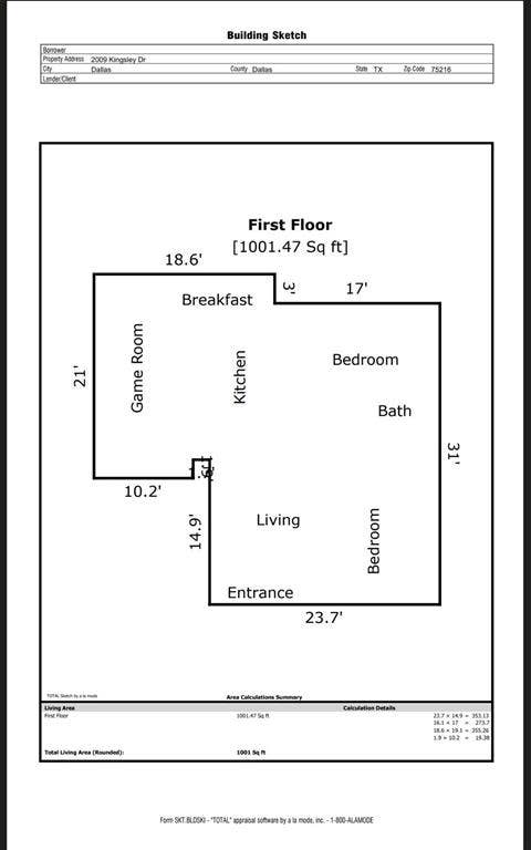2009 Kingsley Drive, Dallas, TX 75216 2009 Kingsley Drive, Dallas, TX 75216