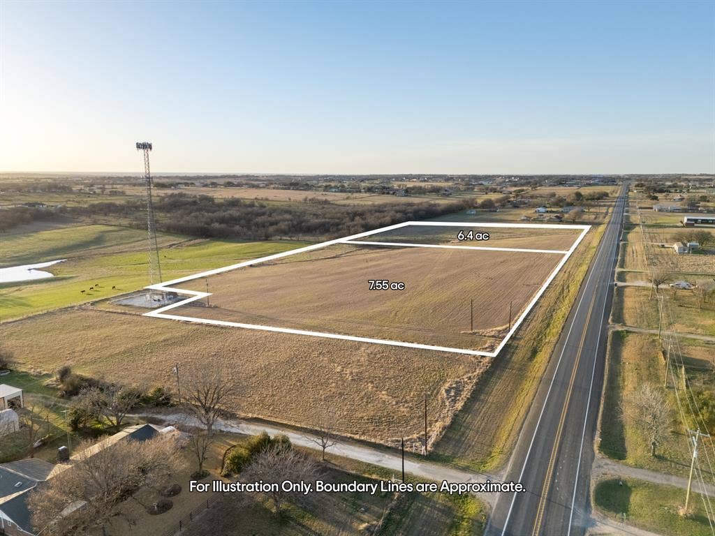 5854 Old Lorena Road, Lorena, TX 76655 7.55-acre parcel with an adjacent 6.4-acre parcel, featuring direct road frontage and open land