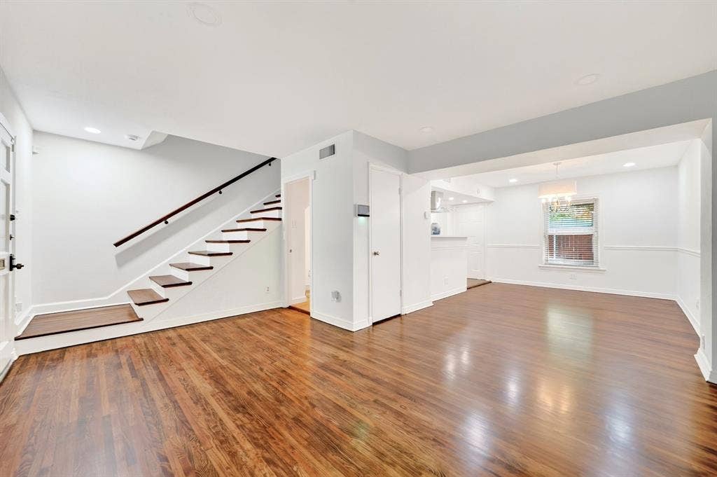 6435 Oriole Drive, #6435, Dallas, TX 75209 Stairs lead to the second floor.