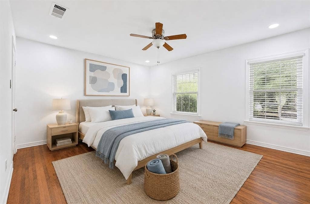 6435 Oriole Drive, #6435, Dallas, TX 75209 Virtually staged primary bedroom