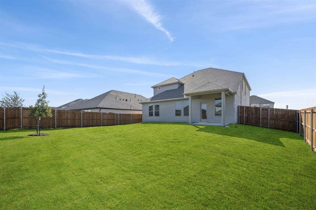 111 Fairlawn Drive, Princeton, TX 75071 Covered Patio in the Masters home plan by Trophy Signature Homes – REPRESENTATIVE PHOTO