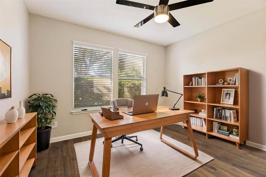Office located off front entry hall.- Virtually Staged