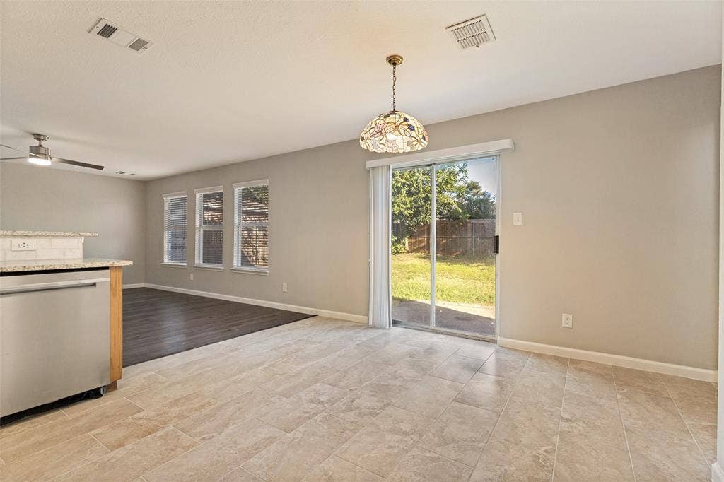 Dining Area near Kitchen overlooking the Living Room