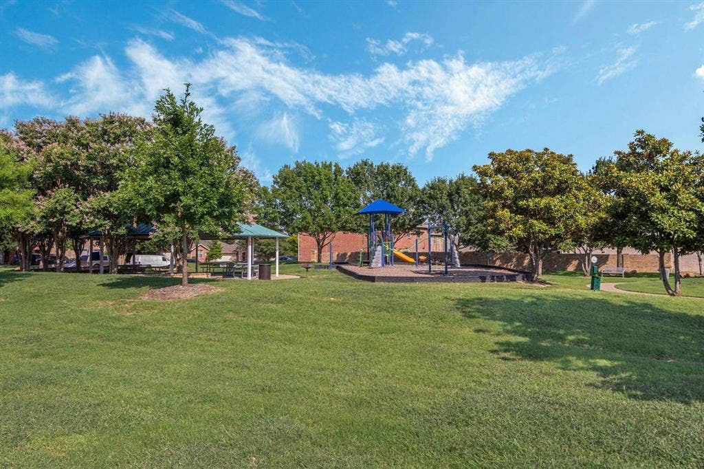 12856 Gillon Drive, Frisco, TX 75035 View of green lawn featuring a gazebo