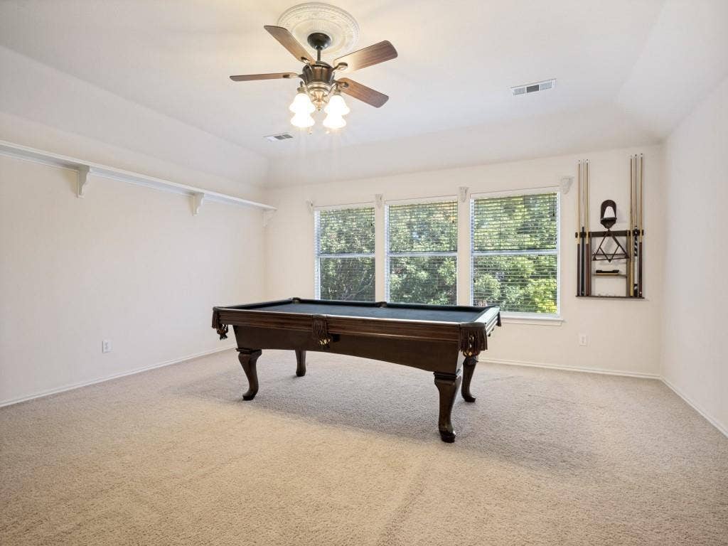 4205 Creek Falls Drive, Corinth, TX 76208 Upstairs bonus room - pool table conveys if buyer is interested.